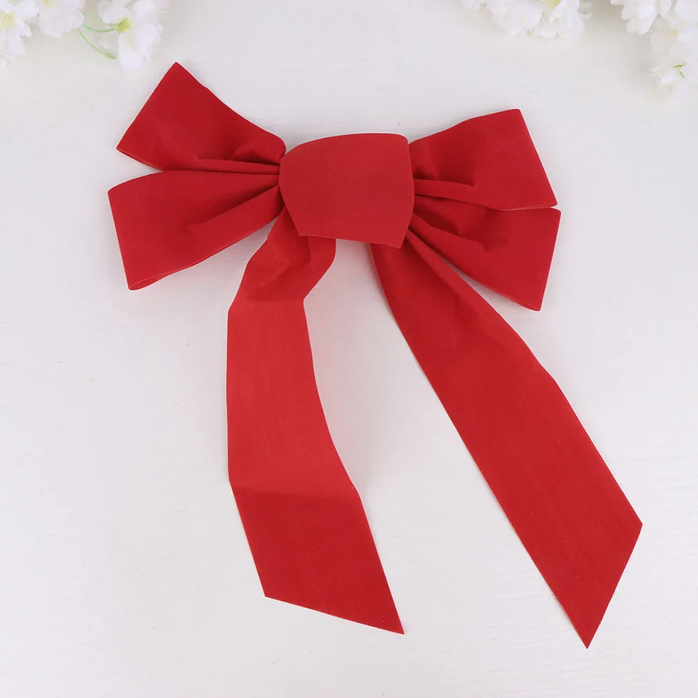 

12Pcs Red Bowknot Christmas Tree Bow Reusable Party Decor Supplies Xmas Ornaments Decorative Bowknot Red Bow Ornament