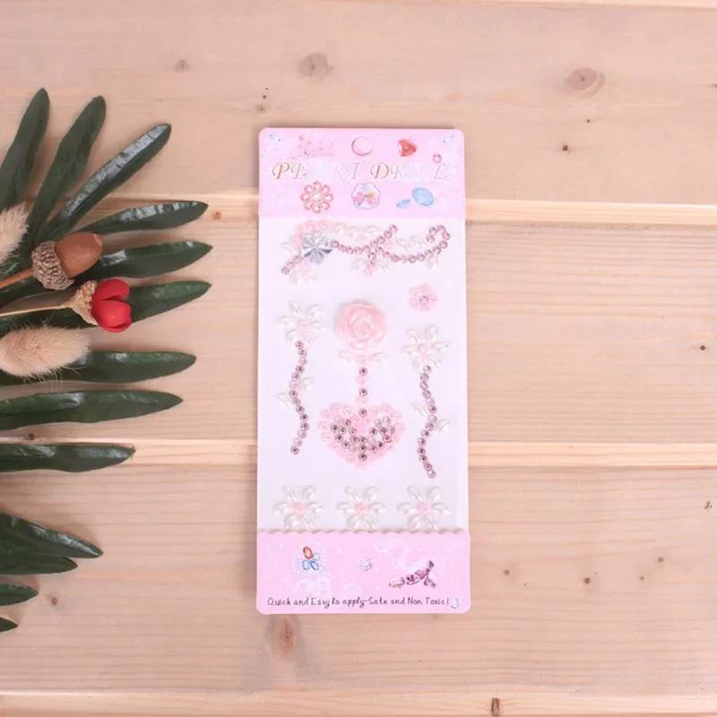 DIY joya diamante pegatina autoadhesiva brillo cristal flor grande diamante pegatina diamantes de imitación Scrapbooking