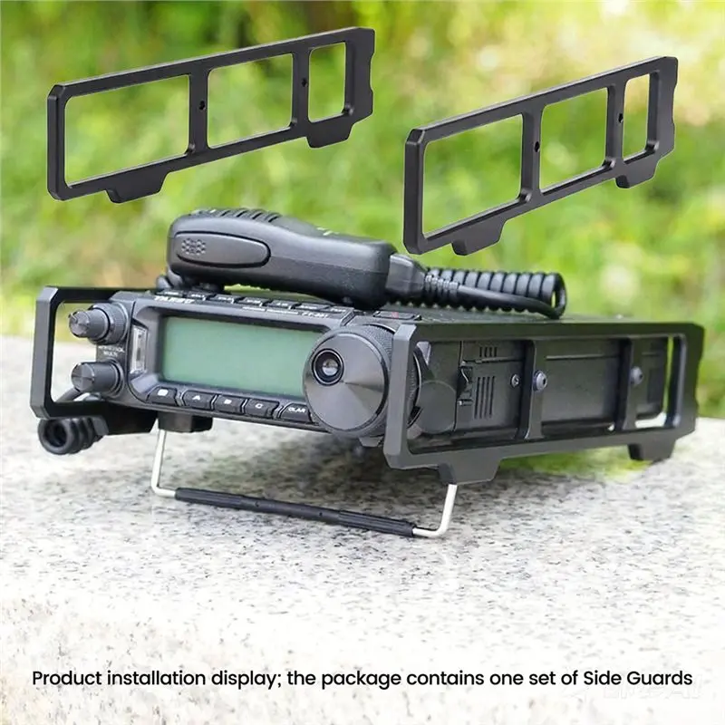 【TODAY-BUY】For YAESU FT-891 HAM Radio Transceiver CNC Aluminum Shield Side Guard Carrying Handle Bumper Protector