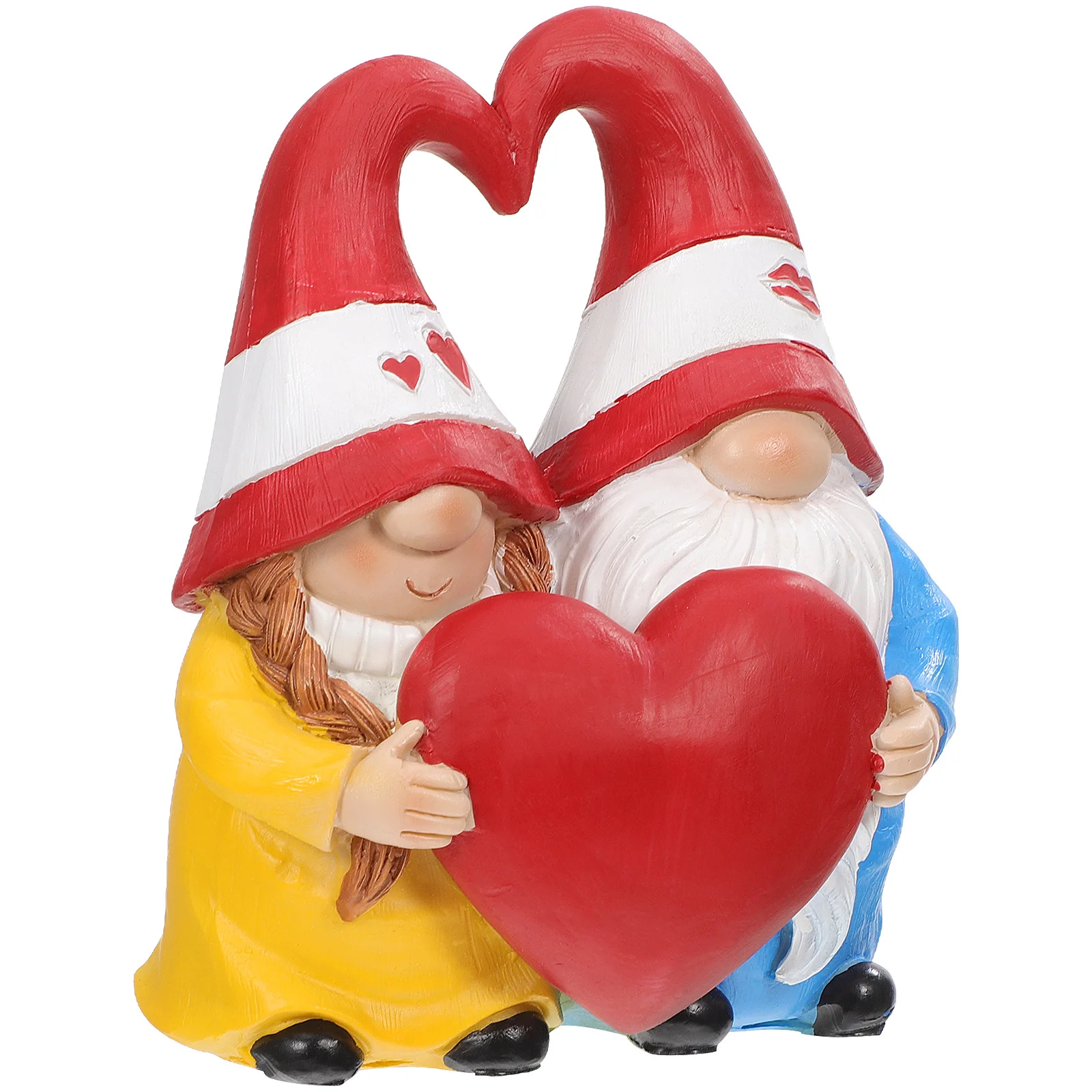

Creative Resin Craft Couple Gnome Ornament Garden Decoration Waterproof Durable Yard Statue Couple Gnome Decors