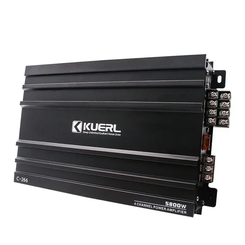 Durable Four Channel Car Power Amplifier C-266 Audio Modification 4 * 50W Four Way Car Power Amplifier
