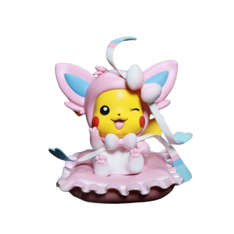 17 Styles 13CM Pikachu Drag Mewtwo Mew Charizard Blastoise Three-dimensional Model Anime Character Decoration Pokemon Around Toy