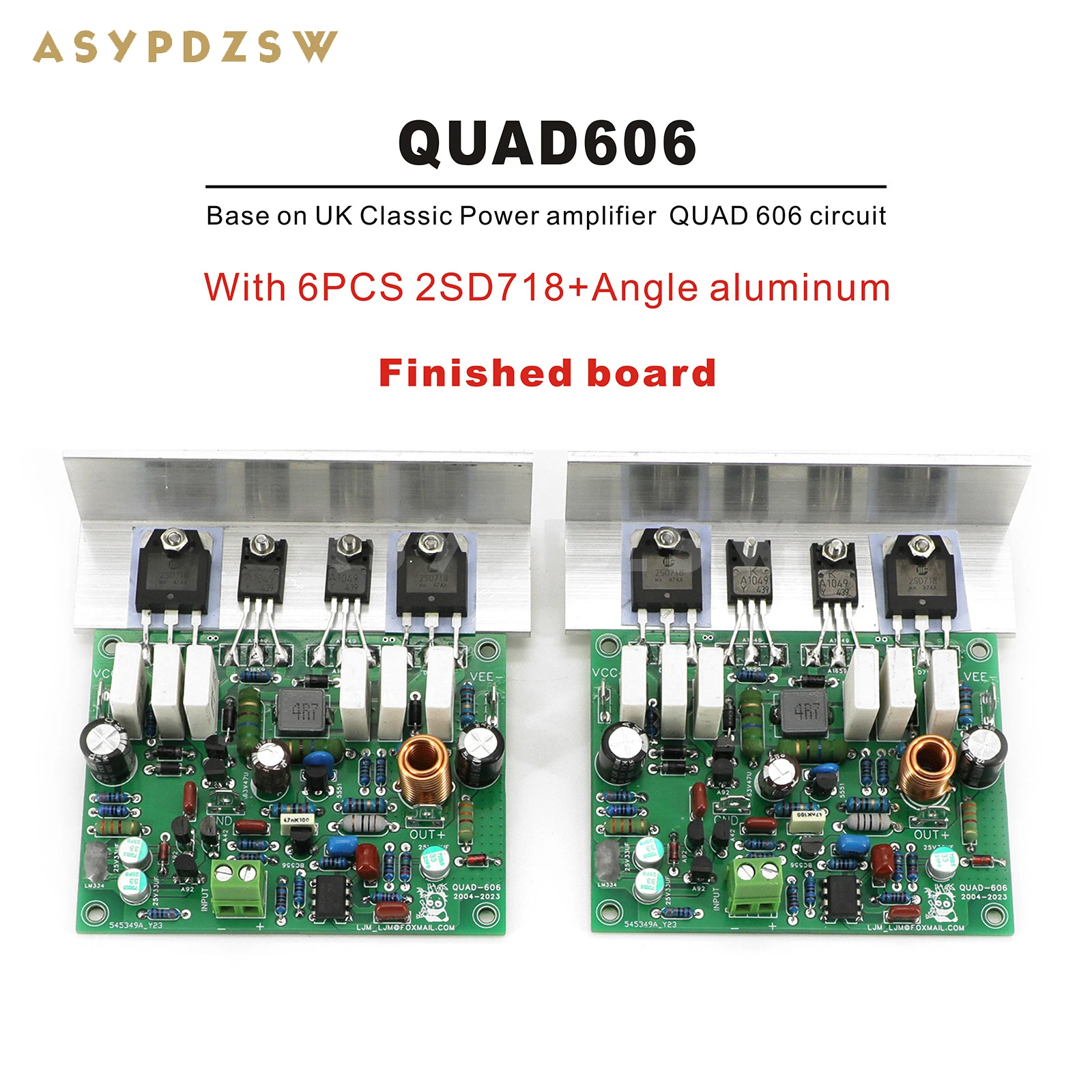 

QUAD606 Stereo Power amplifier Base on UK Classic Power amplifier QUAD 606 circuit 250W+250W DIY Kit/Finished board