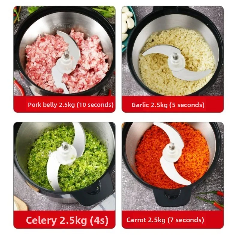 

Промышленная электрическая мясорубка высокой мощности 2026 года, новая бытовая мясорубка-миксер большой емкости 6 литров, машина для приготовления фарша