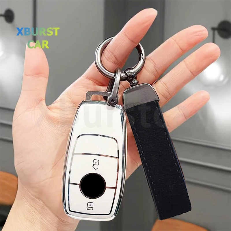 TPU Shell Fob Bag Car Key Case Cover for Mercedes Benz W213 W205 W176 W177 W211 W212 W210 W222 Class A Maybach A B C E S R GLS