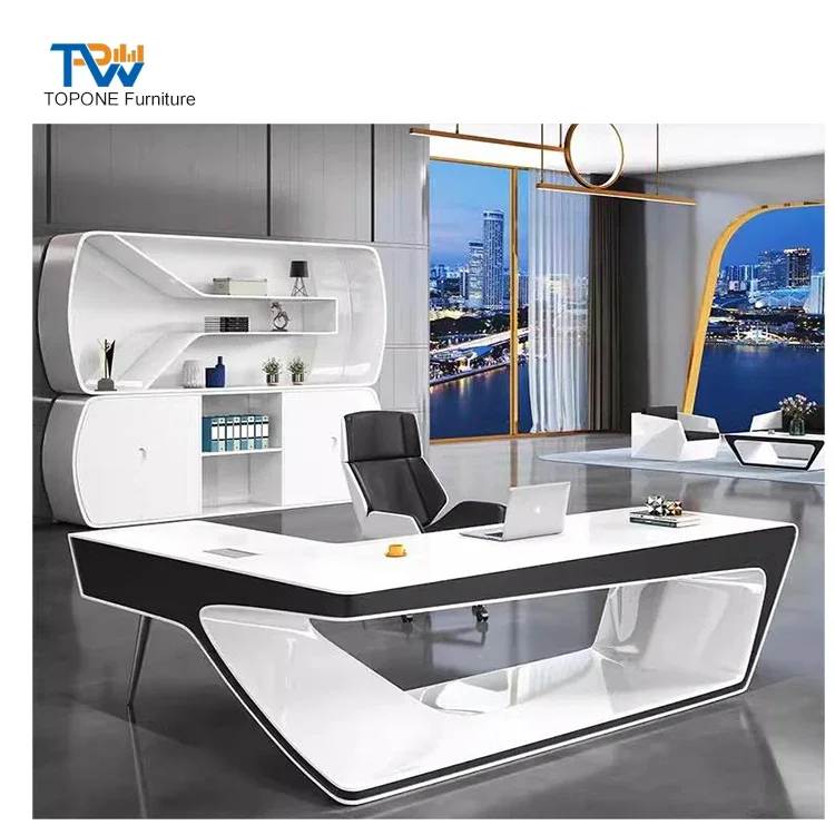 Modern Luxury High Quality Computer Working Table Boss Home Office Table Executive Ceo Desk Office Desk