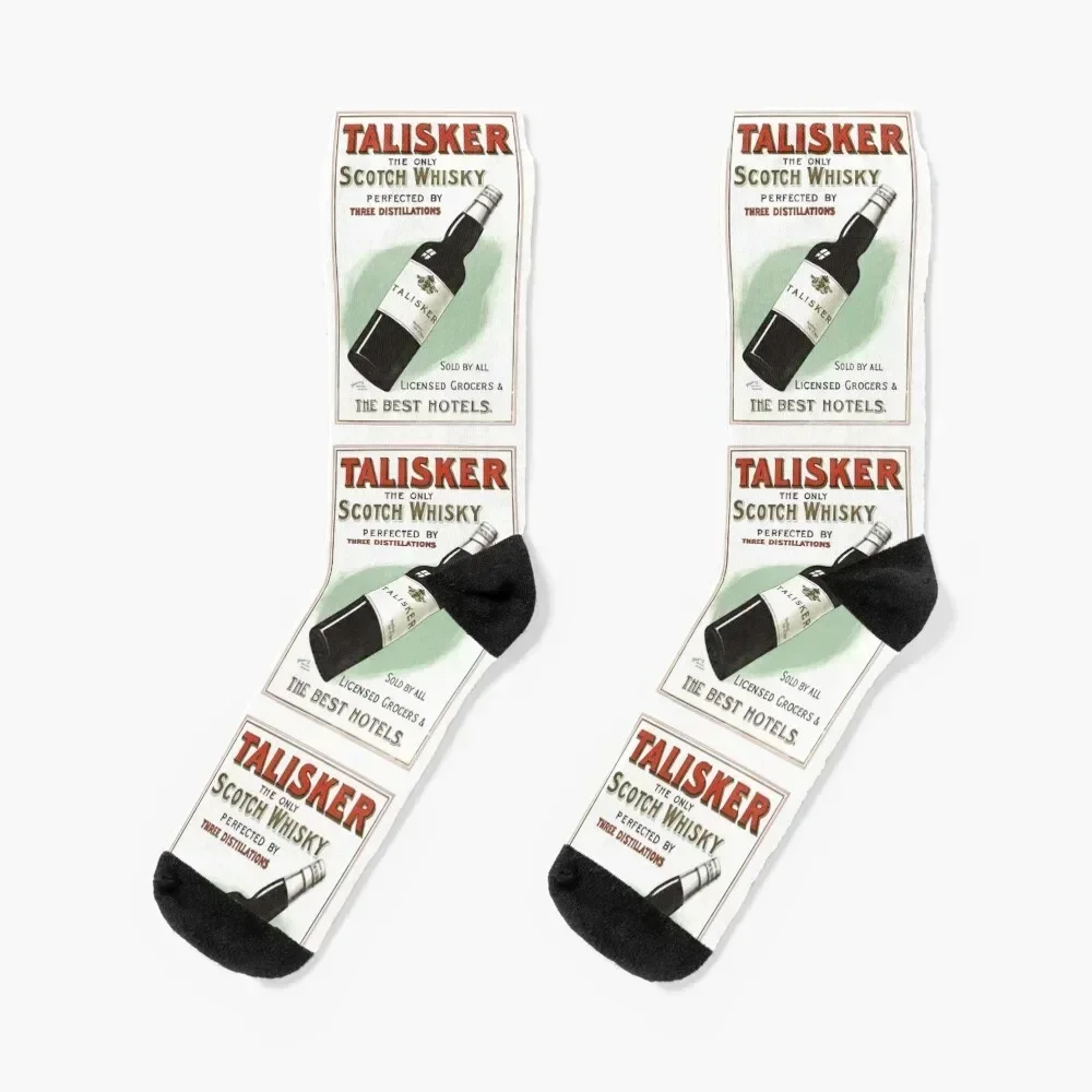 

Talisker Scotch Whisky Australian Vintage Poster Socks anti-slip christmas gift Men's Heating sock Socks For Man Women's