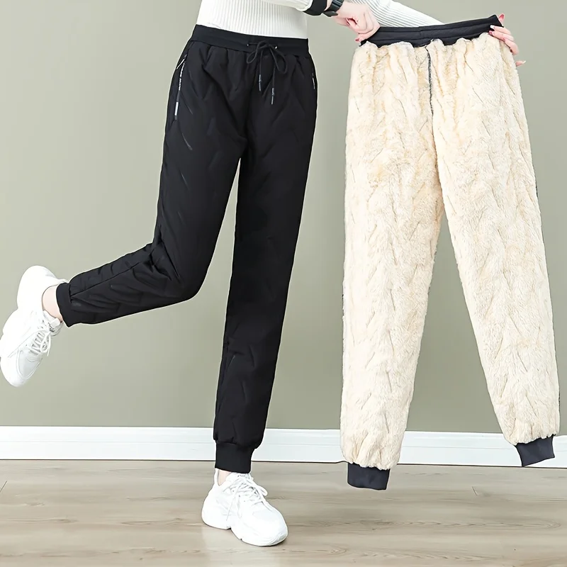 Winter Casual Pants Home Man Baggy Black Men thickened for warmth Clothing Autumn 2025 Men's Clothes Sports Sweatpants Y2k Cargo