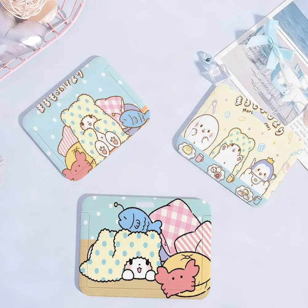

Cute Cartoon M-Marumofubiyori Sa Card Holder Student Campus Meal Cards Public Transport Subway Cardcase