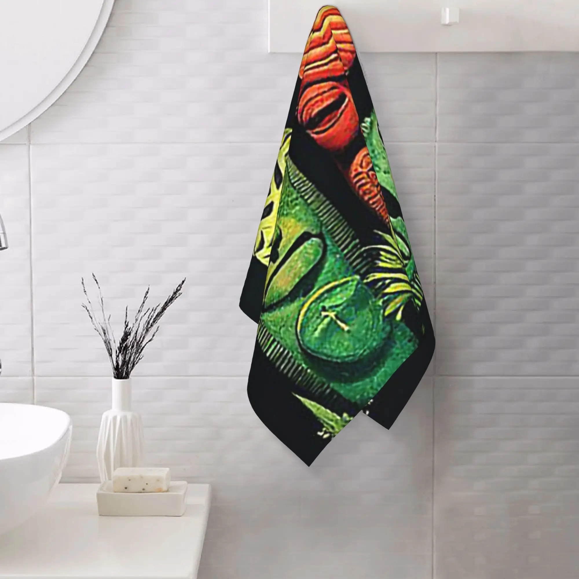 Custom Garden of Tikis Tiki Mask Soft Face Towel Quick Dry Pool Bath Cotton Towels Absorbent Quick