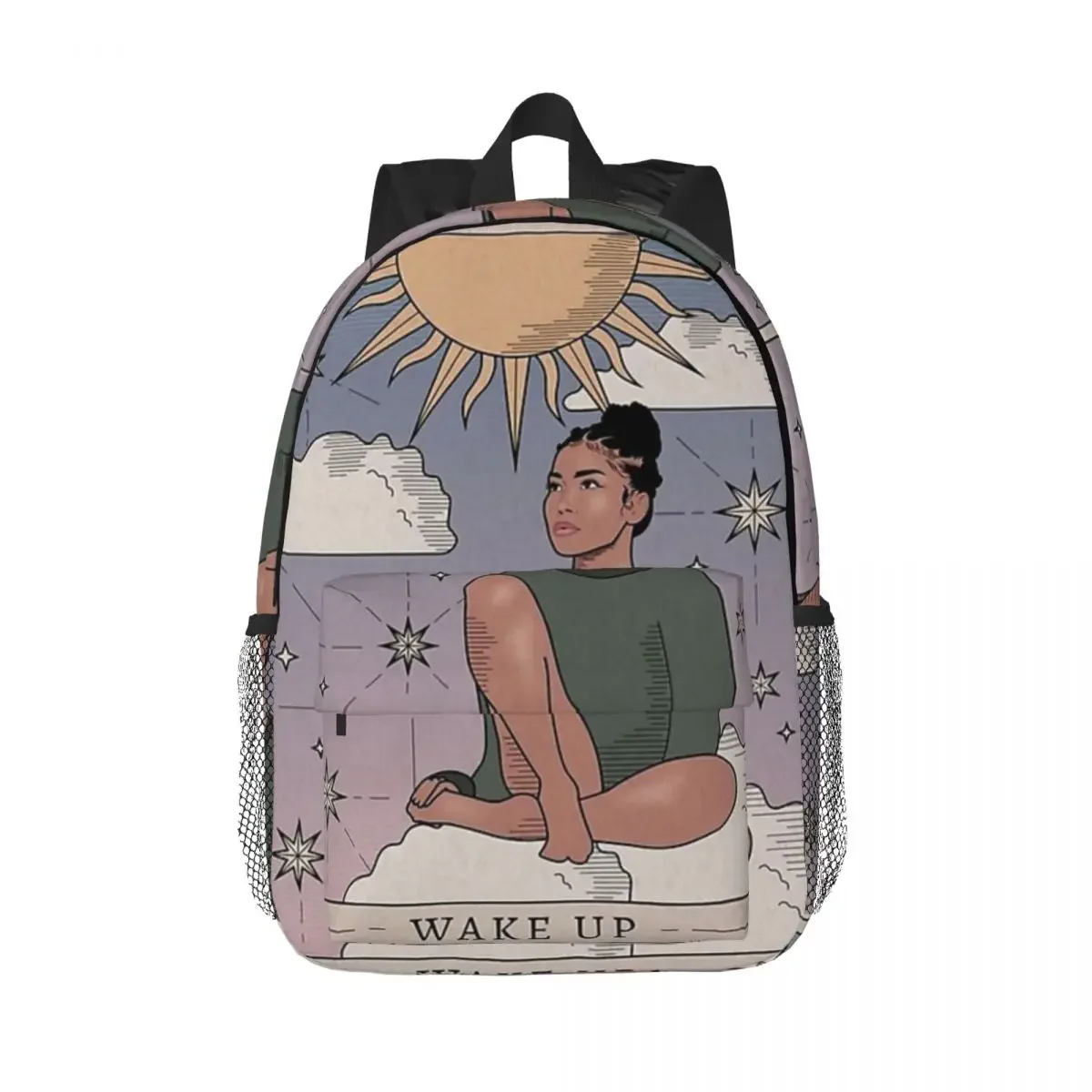 Mochila de ilustração JheneAiko para meninos e meninas, mochila de grande capacidade, mochila para laptop, bolsa de ombro