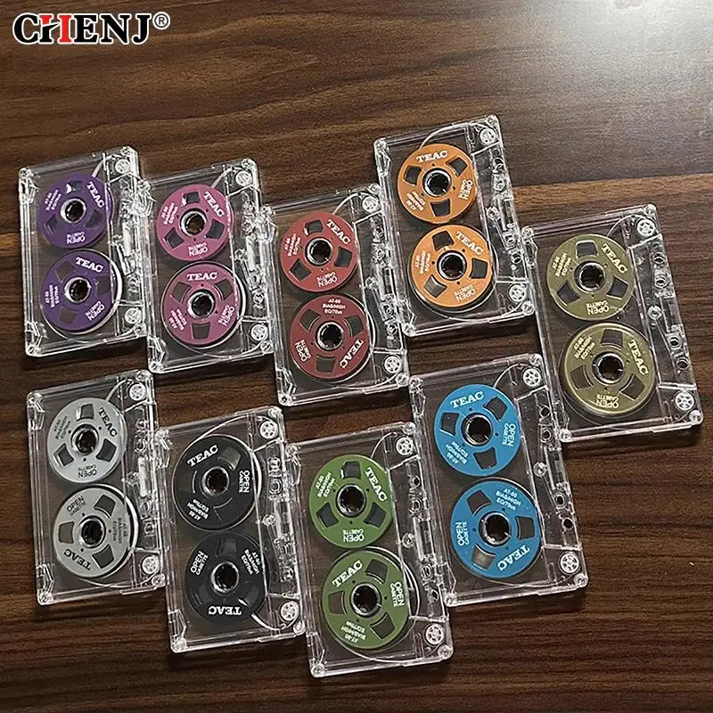 

1pc Double-sided Color Housing Empty Tape Metal Mini Market Can Record 55 Minutes Empty Tape Blank Cassette Tape