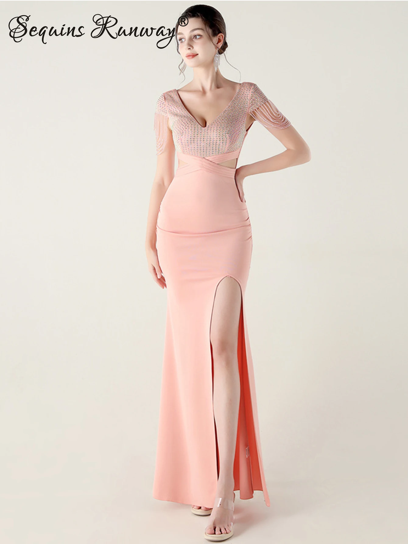 Sexy Backless Rhine… - image