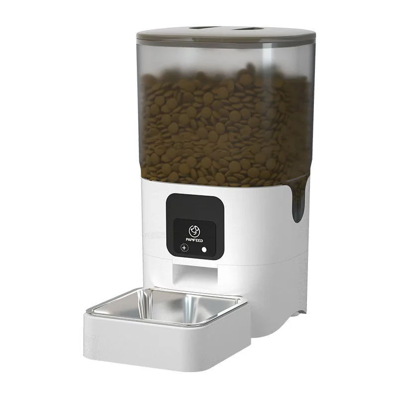 Smart WiFi Cat Feeder with Camera, 6L Automatic Pet Feeder with Video Monitor & Timer, APP Control Food Dispenser for Cats