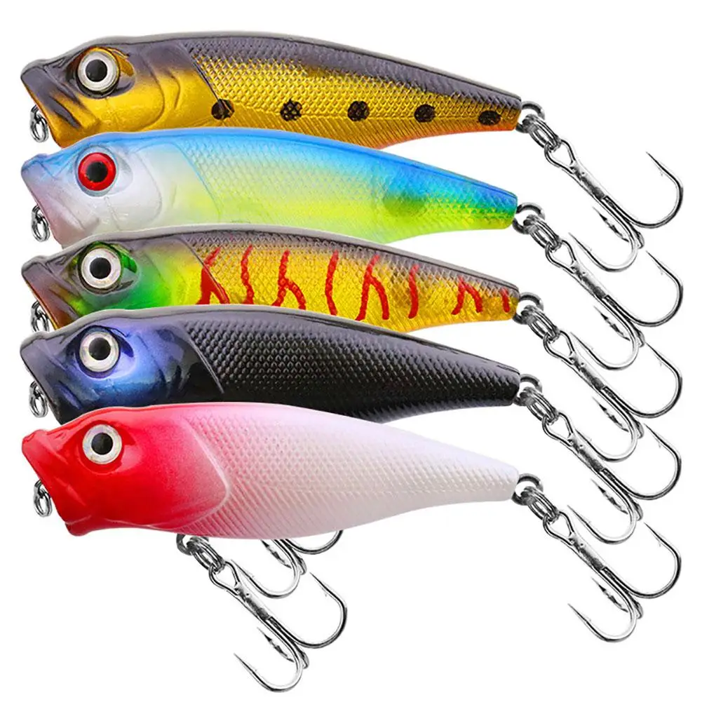 

Hard Plastic Popper Fishing Lures 7cm 8.5g Float Snakehead Topwater Popper Bait Walk The Dog Rattle Wobble Bass Lure Wholesale