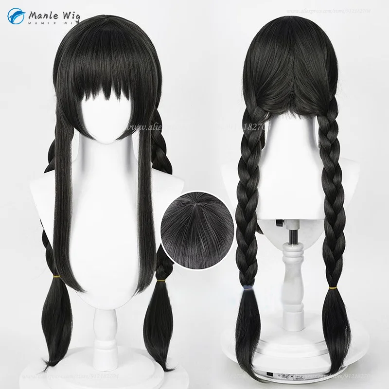 Anime Wigs Cosplay Akemi Homura Cosplay Wig Black Wig Heat Resistant Hair Women Role Play Wigs + Wig Cap