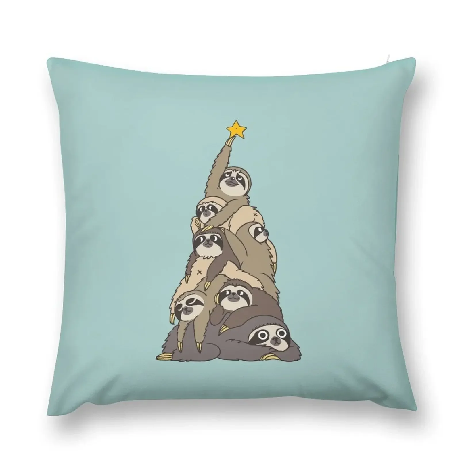 

Christmas Tree Sloths Throw Pillow Luxury Cushion Cover Decorative Cushion pillow