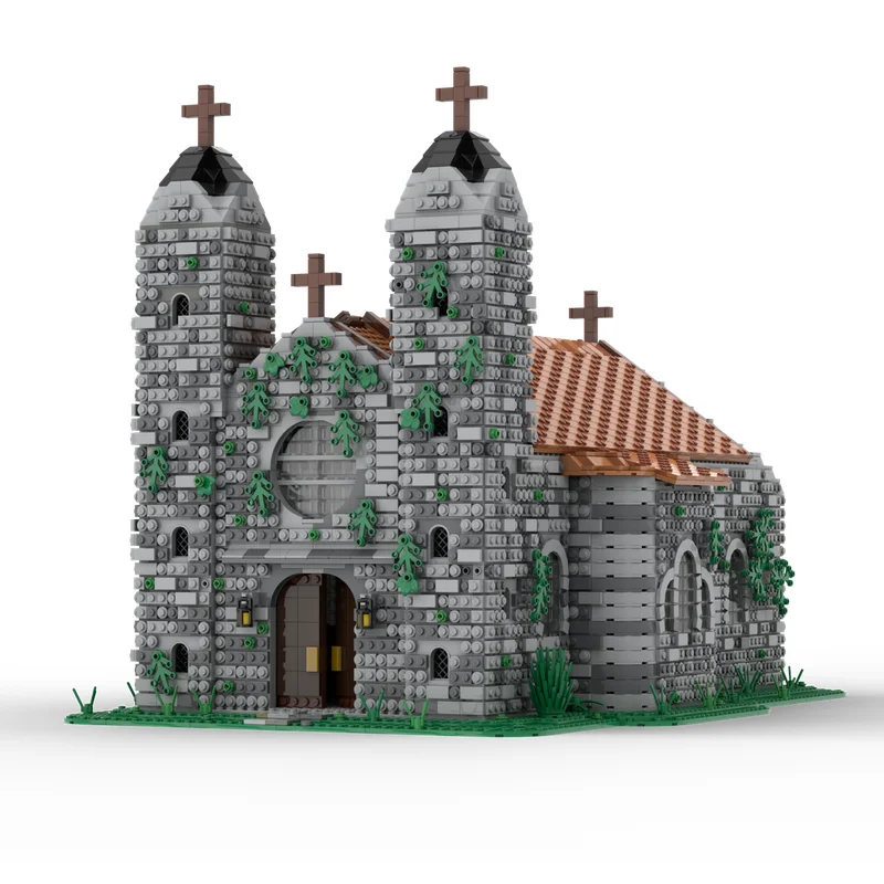 9088pcs MOC Medieval Church Castle Model Building blocks toys Architecture Christmas gift Birthday Education Assemble Brick idea