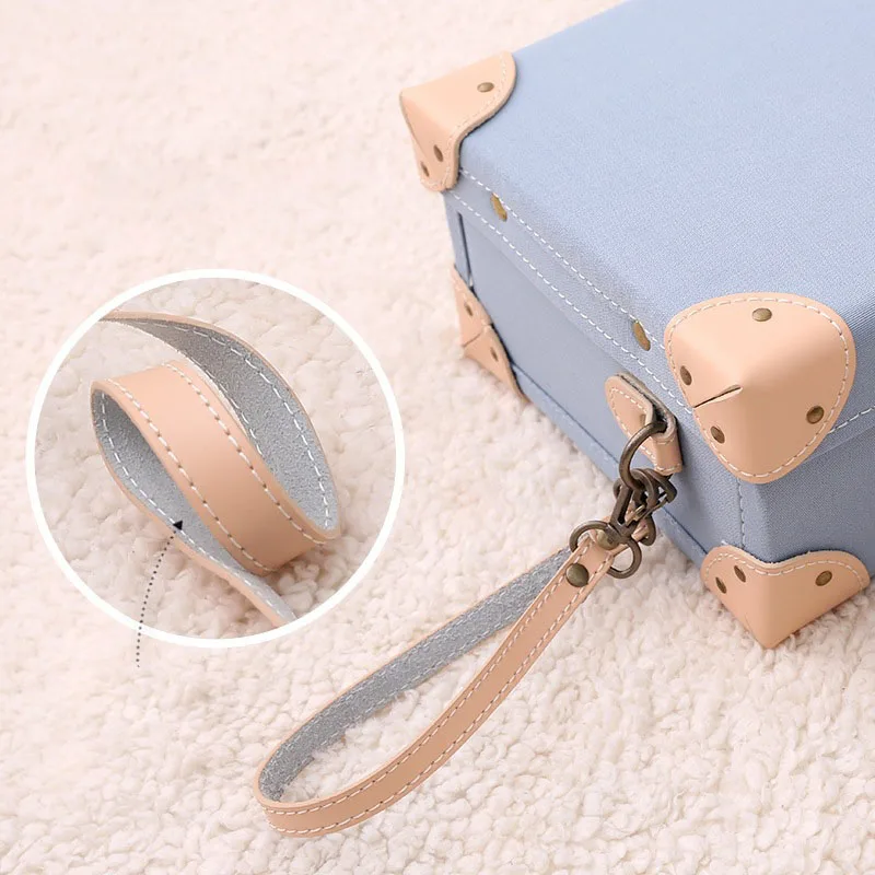 Small Cabin Travel Hand Mini Carrying Luggage Suitcase New Female Fashion Cosmetic Case 14 Inch Small Portable Storage Box