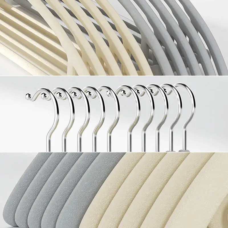 Velvet Clothes Hangers No Shoulder Bumps Suit Hangers Ultra Thin Space Saving Heavy Duty Hook Dual Use Shock-Free Coat Pant