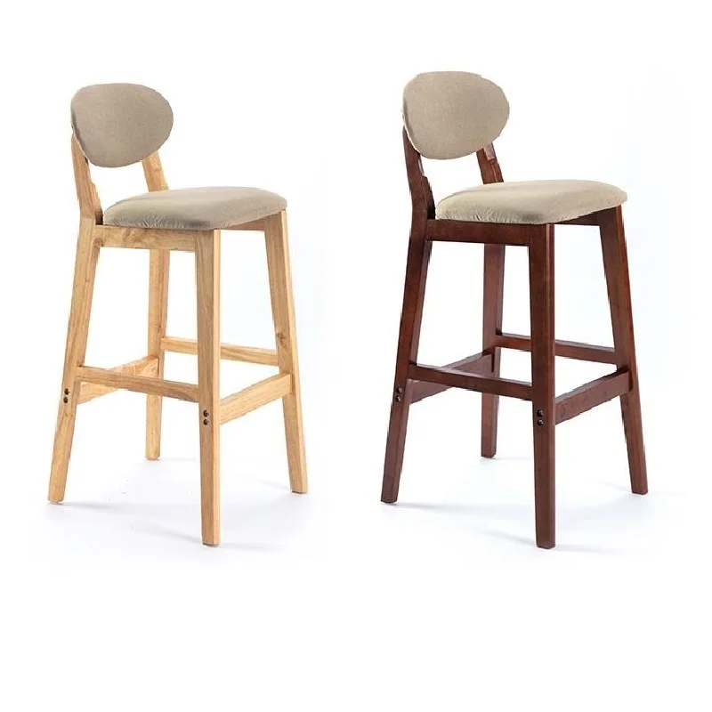 Cadeira moderna Minimalista de madeira maciça Bar, fezes, Home Stool