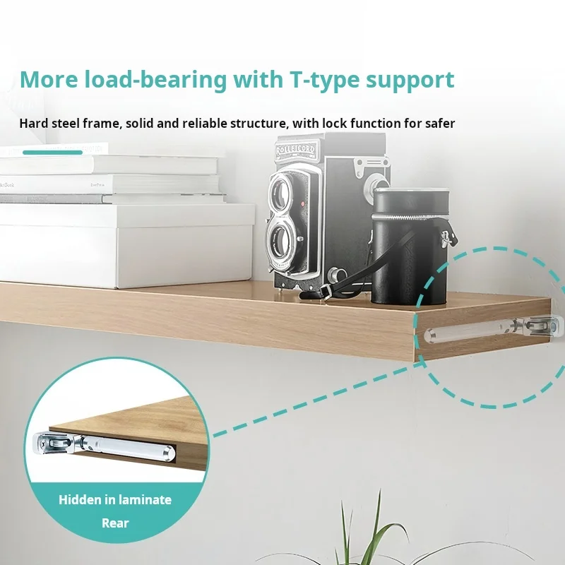 Heavy Adjustable Concealed Board Support Suspended Wooden Layer Support Frame Fixed Pin Invisible Layer Board Column Load-bearin