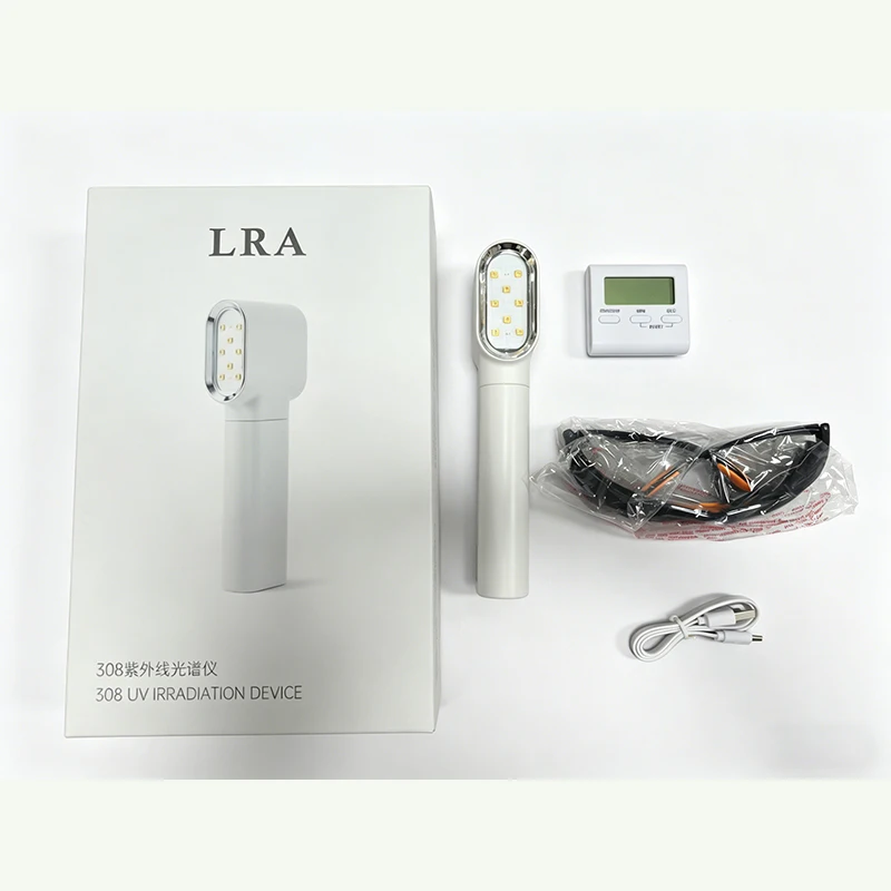 Handheld Vitiligo Lamp Home Use 308nm UVB Lamp for Vitiligo Phototherapy Light Therapy for Psoriasis Spots Eczema Skin Disease image 3