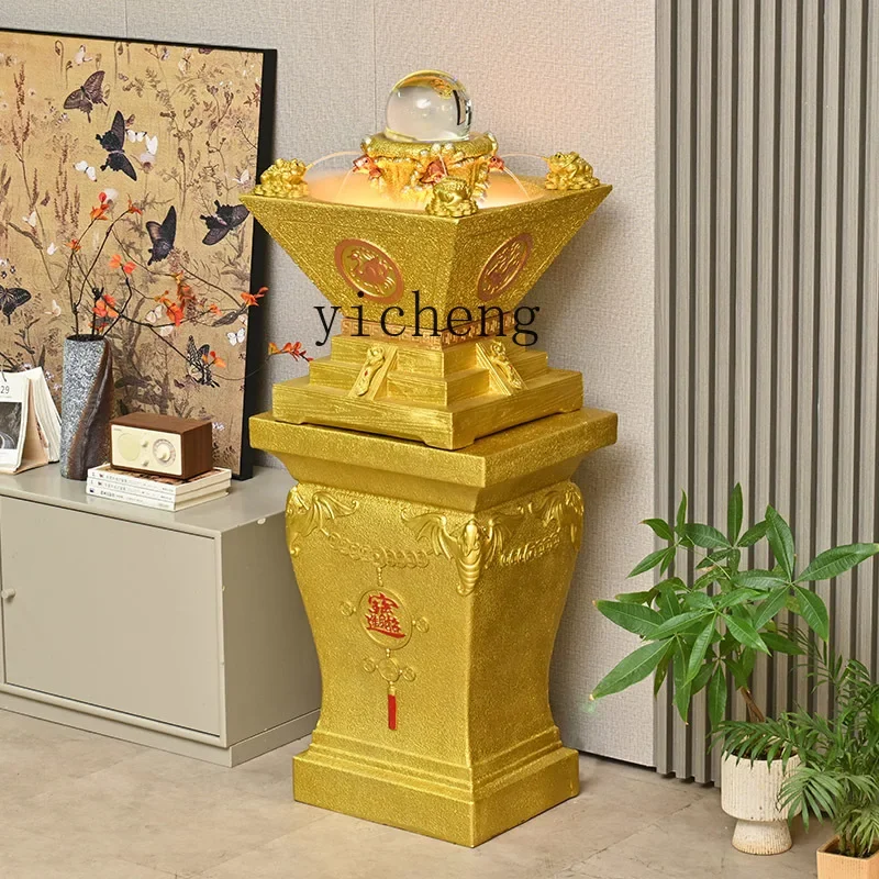 L2-3  company opened Feng Shui wheel office flowing water ornament circulating water lucky living room floor cornucopia