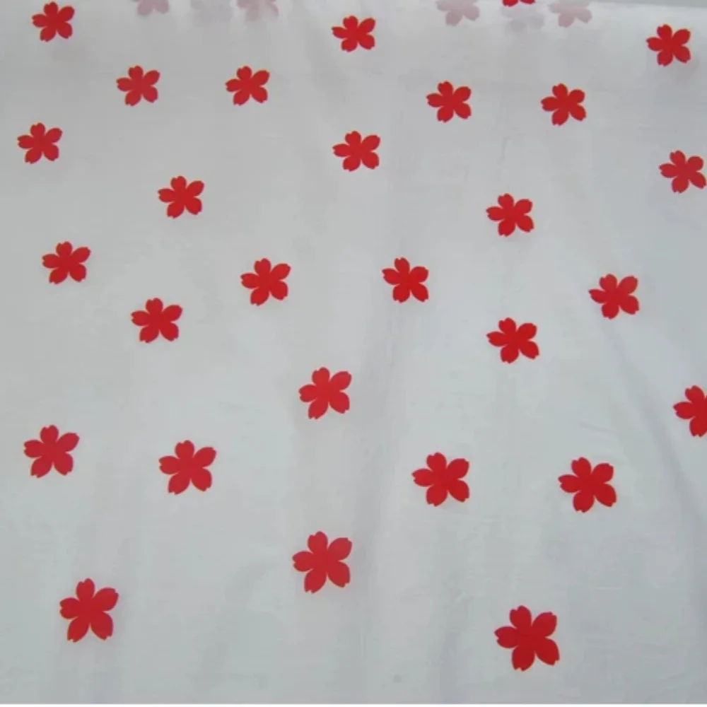 

Newest Fashionable Good Price Comfortable High Quality Red Floral Design Silk Cotton Fabric for Lady Summer Clothe Dress Shirt