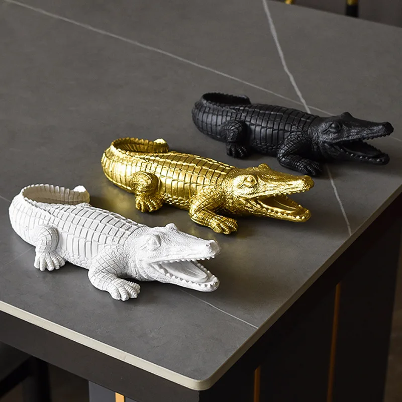 

Simulation Crocodile Ornaments Crocodile Ornaments Lifelike Crocodile Figurine Animal Kid Gift Toys Home Decor 24cm