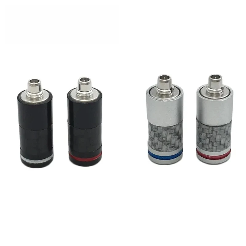 10Pair Rhodium Plated Earphone Pin Plug DIY HiFi for Shure SE535 SE846 UE900 Carbon Fiber Shell MMCX Silver Connector