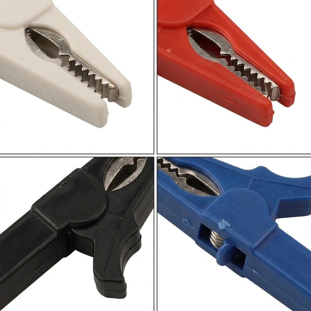 Battery Test Clip Multimeter Test Clip Battery Test Connector Clip Connector PVC Insulated Jacket For Multimeter Use