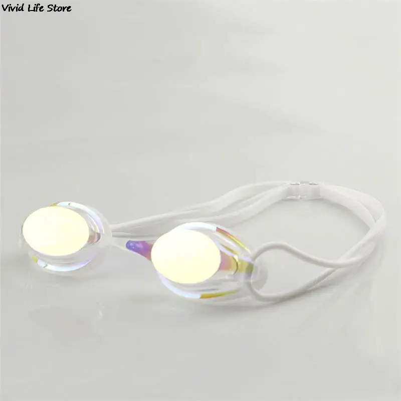 Lunettes de natation de compétition professionnelle, placage anti-buée, étanche, protection UV, gel de pton