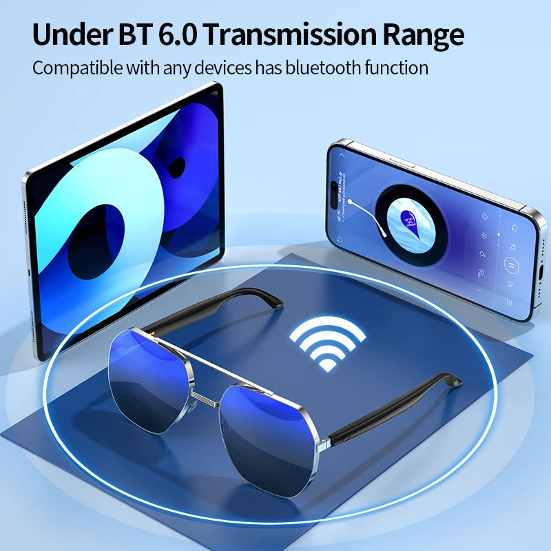 Xiaomi Nuovi occhiali Bluetooth Smart Ai popolari transfrontalieri per chiamate aziendali Auricolari Bluetooth Tws e occhiali intelligenti
