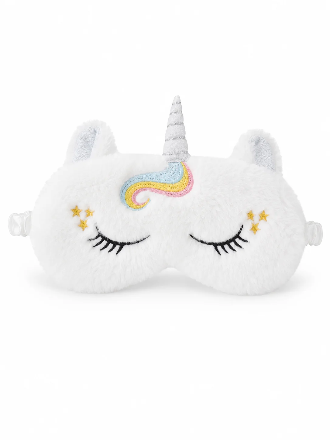 Cute Bunny Embroidery Plush Sleep Mask Unicorn Ears Eye Cover Shade