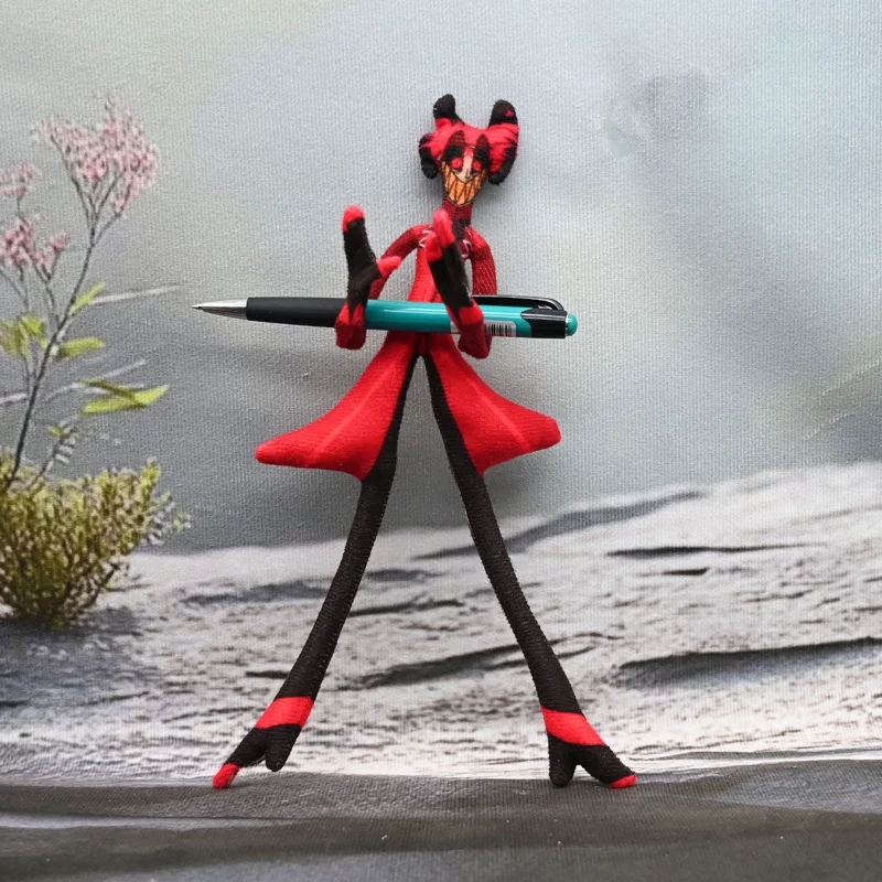 28 cm Anime Hazbin Hotel Alastor Niffty Cosplay Plüsch Spielzeug Körper Draht Skelett Action Abstrakte Gefüllte Puppe Zimmer Ornament Geschenke – Detail 14