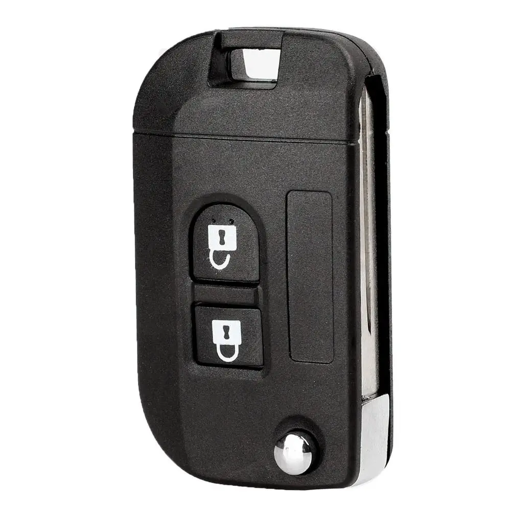 For Nissan Qashqai Micra Navara Almera Note Primera Sunny 2 Buttons Key Case Cover Modified Flip Folding Car Key Shell