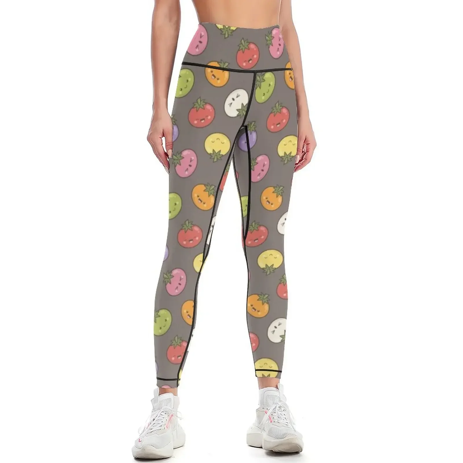 

Cute Kawaii Tomato Pattern Leggings for girls gym's clothing trousers sport set Womens Leggings