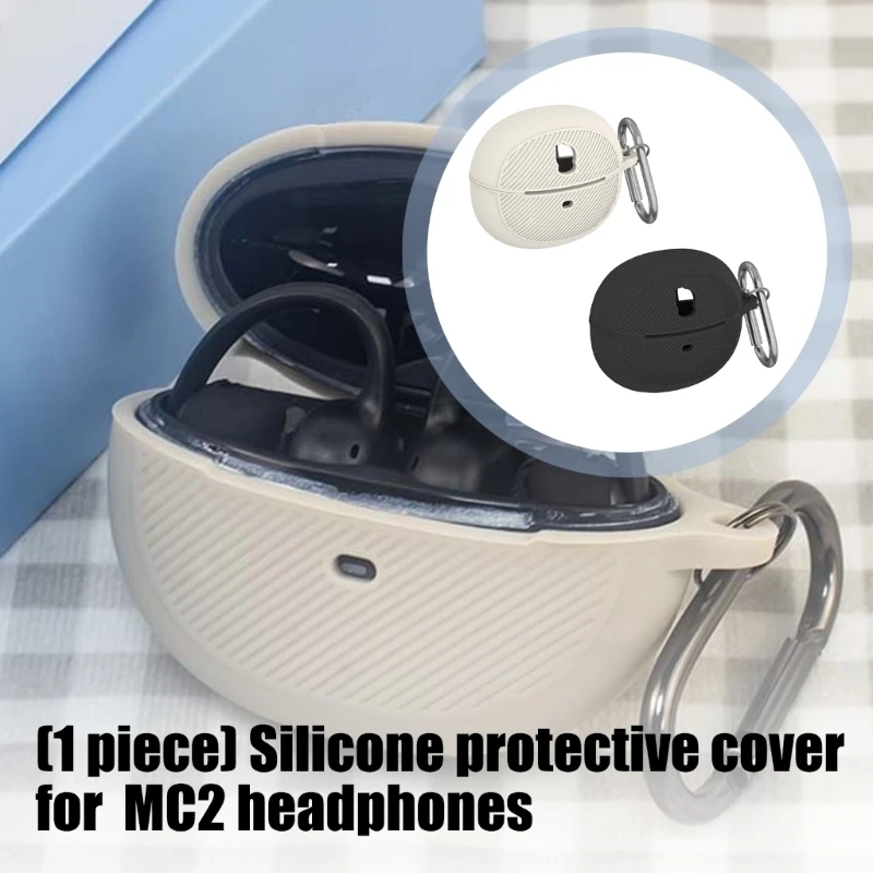 Silicone Protective Sleeve For Baseus MC2 Earbud Dustproof and Shockproof Protective Cover Case E74A
