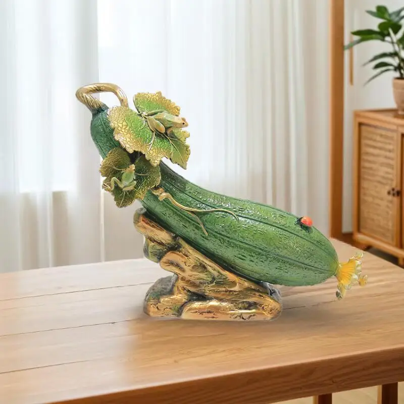 Brass loofah ornament, quack to make a fortune, creative craft jewelry, home living room, decoration housewarming gifts