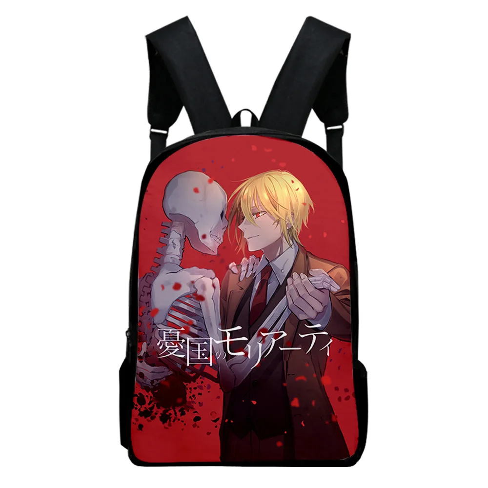 

Popular Youthful Moriarty the Patriot Student School Bags Notebook Backpacks 3D Printed Oxford Waterproof Boys/Girls Travel Bags