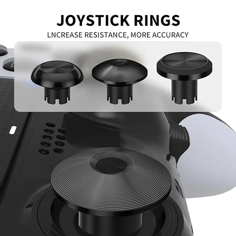 Y16a kit de joystick de metal para ps5 edge game console joystick pás traseiras gatilhos botões para ps5 dualsense controlador b