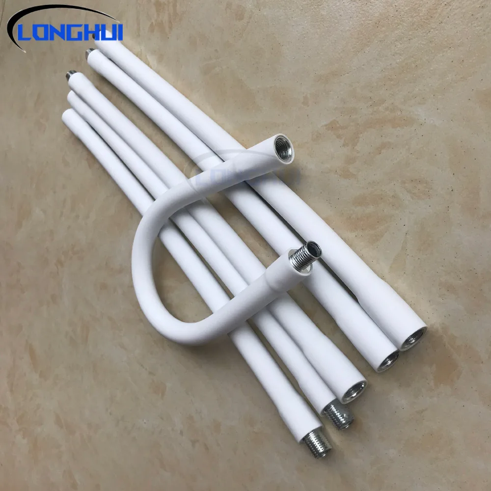 Universal Metal Tube LED Gooseneck Lamp 12mm Outer Diameter M10 Inner Foldable Silicone Desk Lamp Compatible with 1W 3W 5W Bead