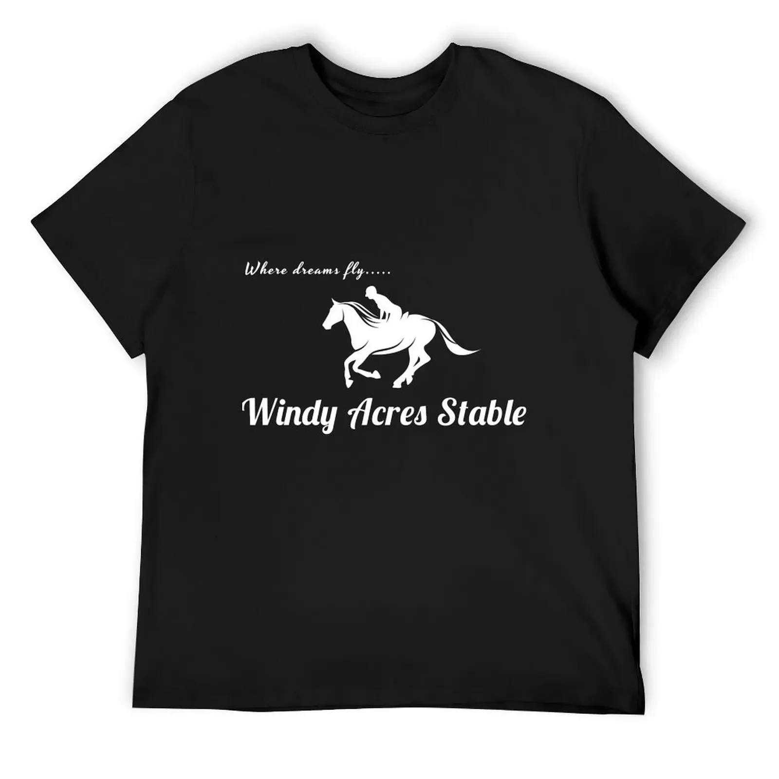 

Windy Acres Logo for dark coloured background T-Shirt sublime tees funny meme t-shirts t shirt men