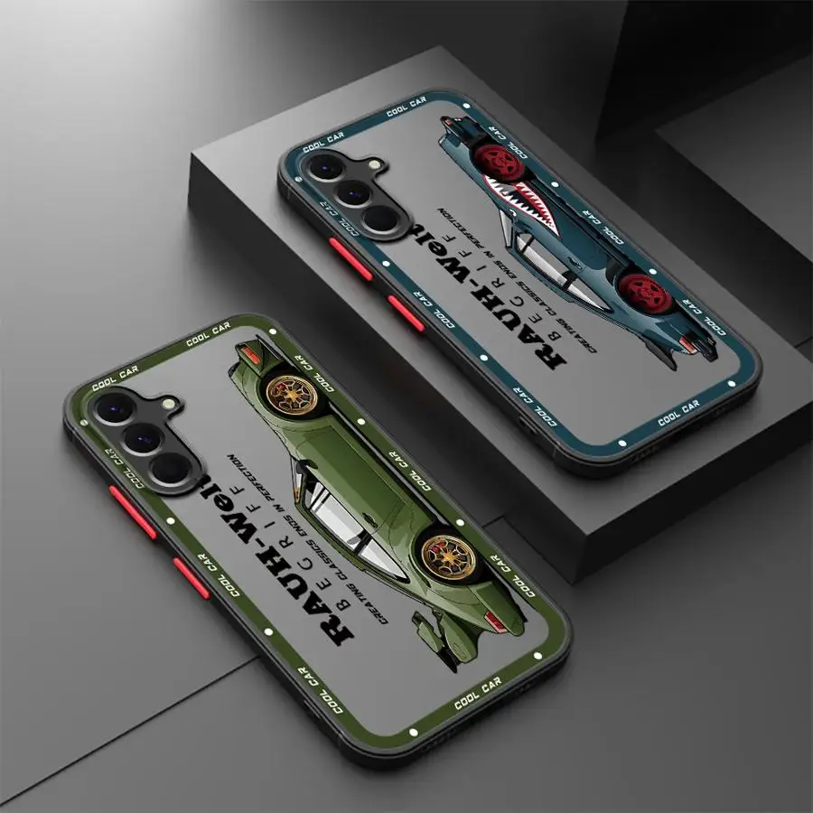 Case for Samsung Galaxy A25 A26 A52 A56 A53 A34 A22 A21s A73 A24 A35 A36 A54 Back Phone Cover Tokyo Drift Sports Car COOL