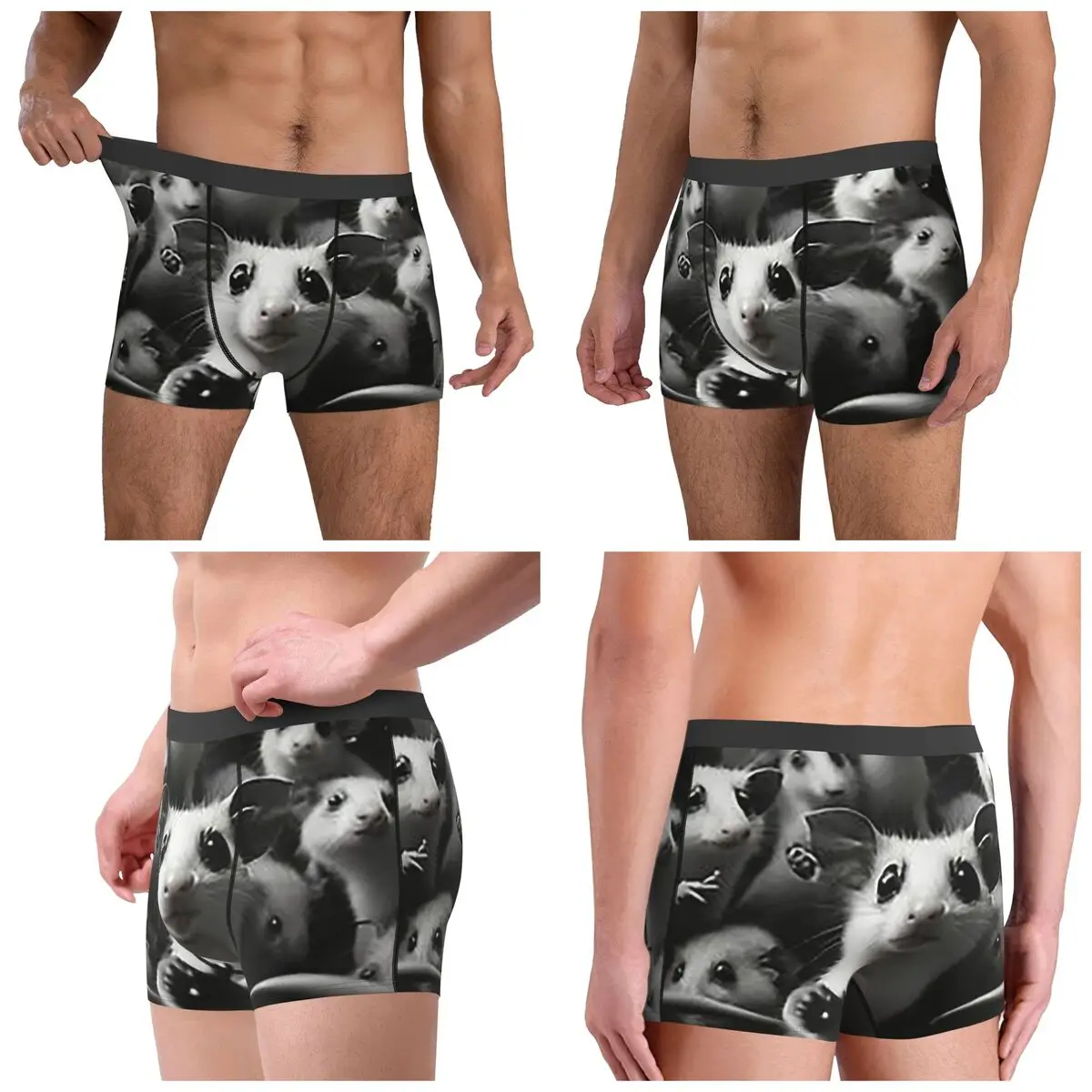 Calzoncillos Boxer, pantalones cortos, bragas Opossum Screm, ropa interior cómoda para hombre, regalos para novio