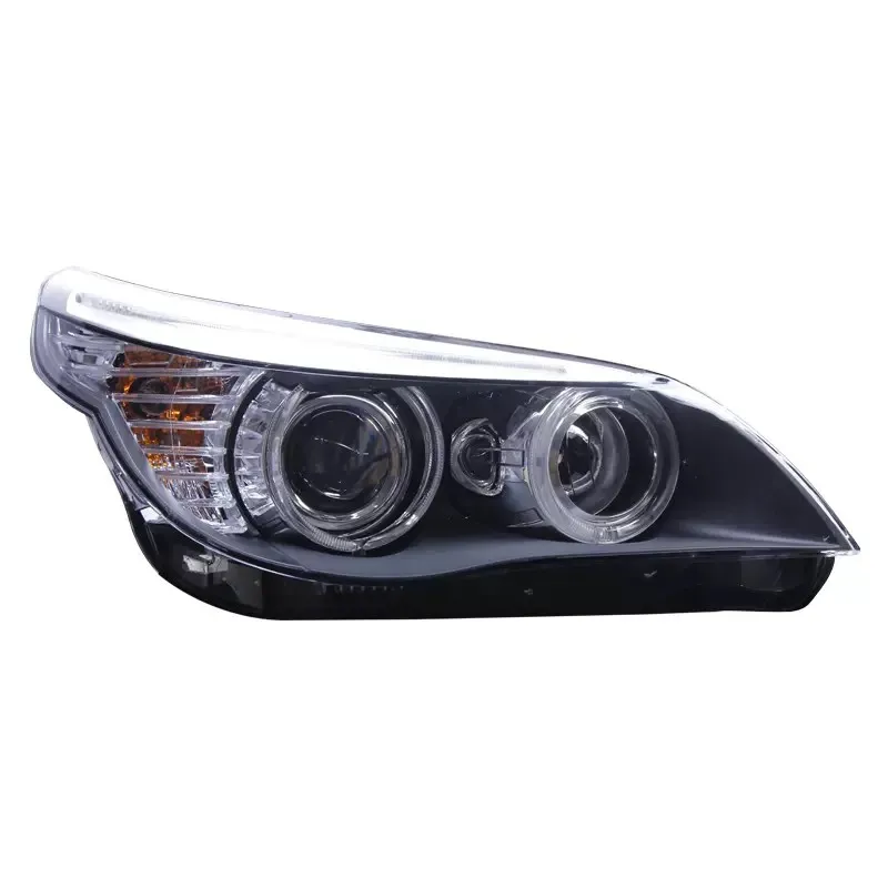 

E60 Headlight for 03-10 BMW 5 Series E60 Headlight 520 523 525 530 Upgrade Angel Eye LED Xenon Headlights
