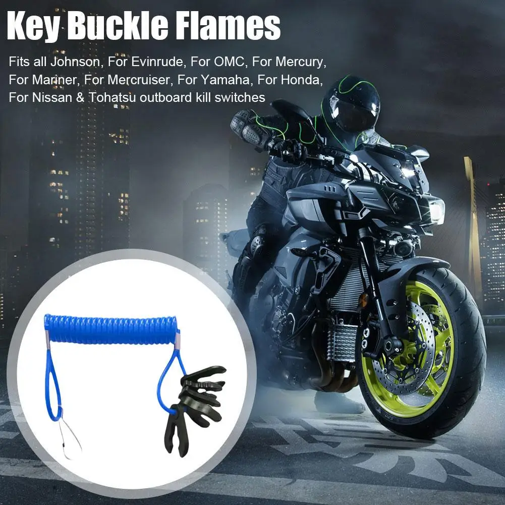 Schlüssel bund Stil Flame out Seil Außenborder Motor Kill Switch Lanyard Universal 7 Tasten Schlüssel bund Stil Flame out Seil passt alle Johnson