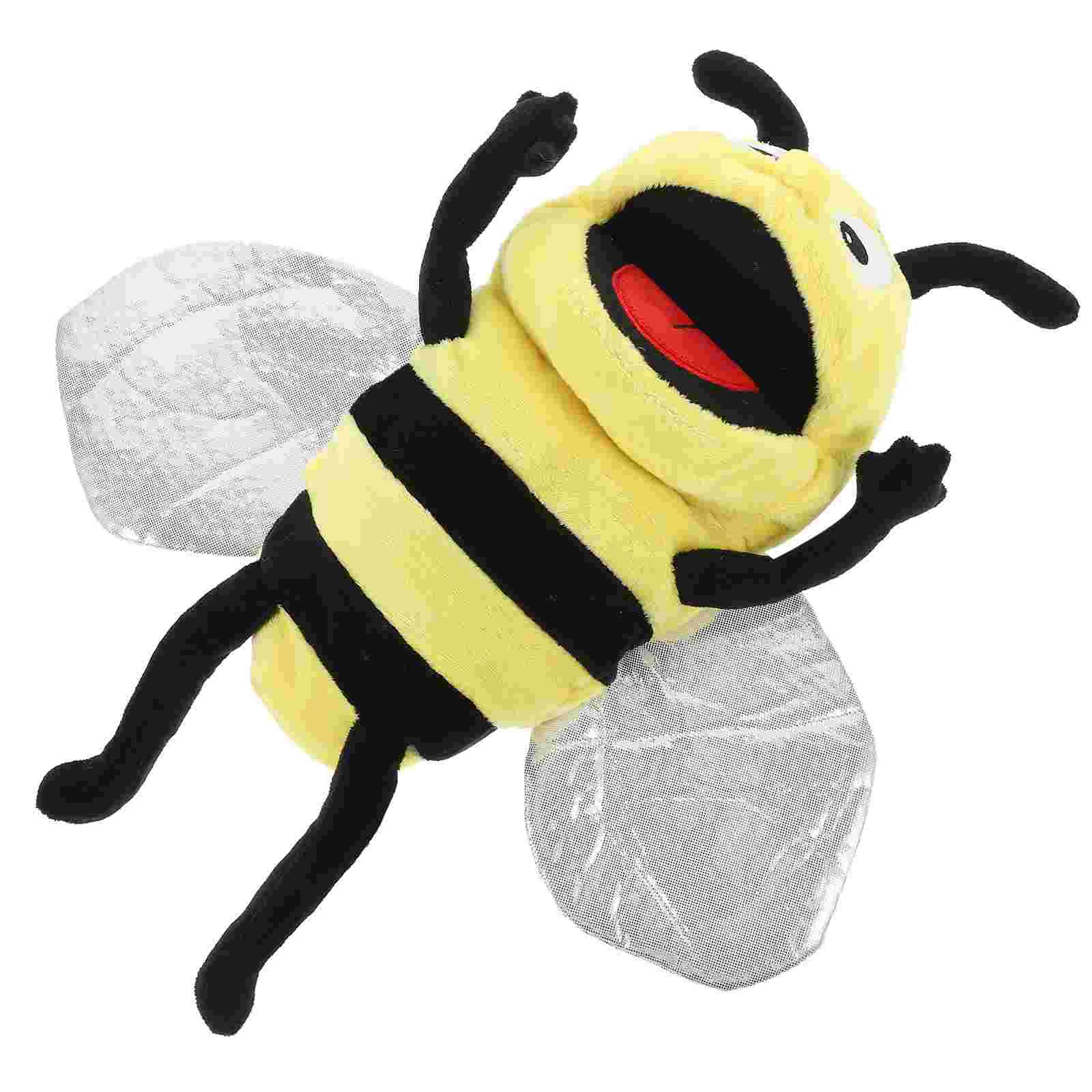 

Bee Hand Puppet Honeybee Plush Toy Stuffed Animal Finger Puppets For Story Telling