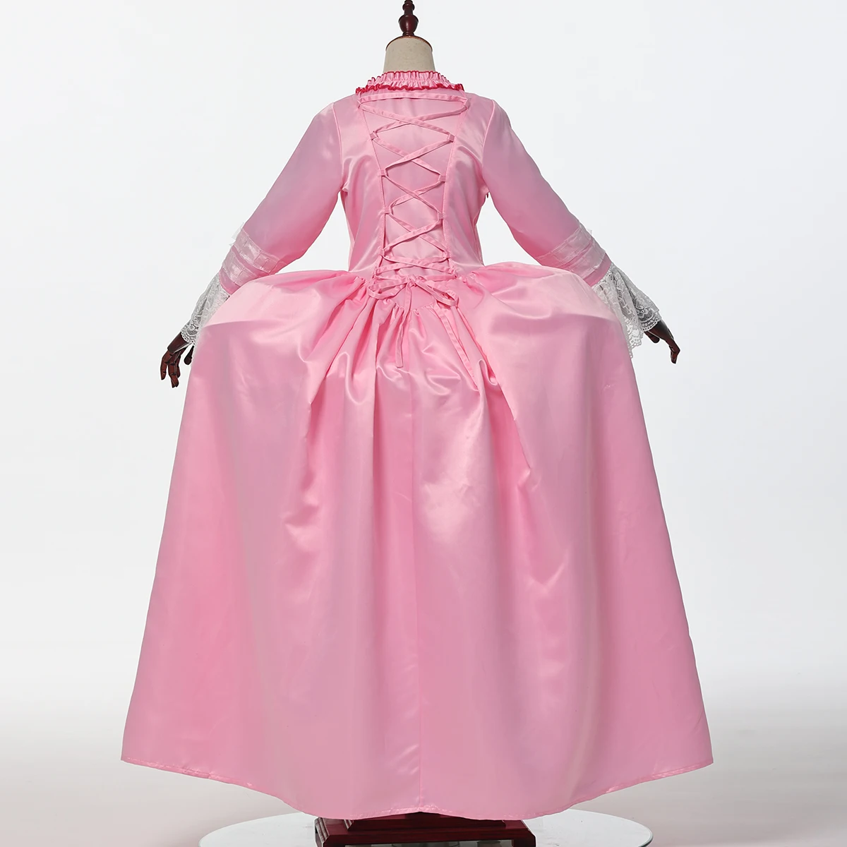 Abito vittoriano per donna Abiti da ballo principessa rosa Costume da spettacolo teatrale